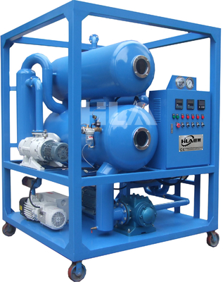 Elektrikli Soğuk Çelik 9000L Transformer Yağ Filtrasyon Makinesi 0-80C sıcaklık için Çift Vakum Pompaları ile